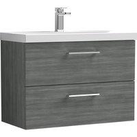 Arno Wall Mounted 2 Drawer Vanity Unit with Basin