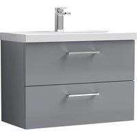 Arno Wall Mounted 2 Drawer Vanity Unit with Basin