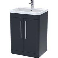 Parade Floor Standing 2 Door Vanity Unit with Polymarble Basin