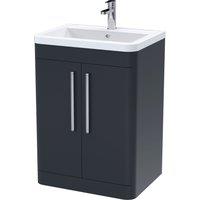 Parade Floor Standing 2 Door Vanity Unit with Ceramic Basin