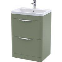 Parade Floor Standing 2 Drawer Vanity Unit with Ceramic Basin