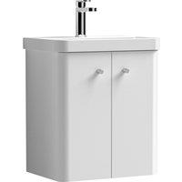 Core Wall Mounted 2 Door Vanity Unit with Basin