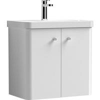 Core Wall Mounted 2 Door Vanity Unit with Basin