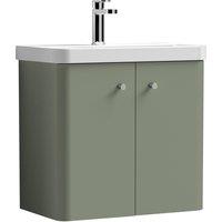 Core Wall Mounted 2 Door Vanity Unit with Basin