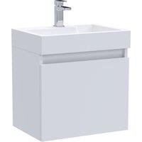 Merit 1 Door Wall Mounted Vanity Unit with Basin