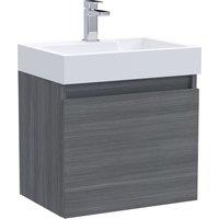 Merit 1 Door Wall Mounted Vanity Unit with Basin