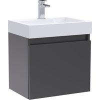 Merit 1 Door Wall Mounted Vanity Unit with Basin