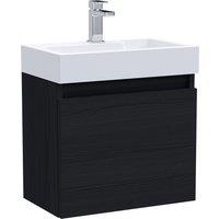 Merit Slimline 1 Door Wall Mounted Vanity Unit with Basin