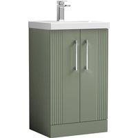 Deco Floor Standing 2 Door Vanity Unit with Basin