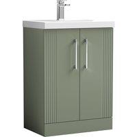 Deco Floor Standing 2 Door Vanity Unit with Basin