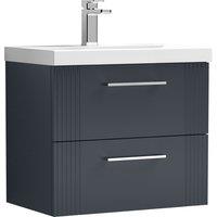 Deco Wall Mounted 2 Drawer Vanity Unit with Basin