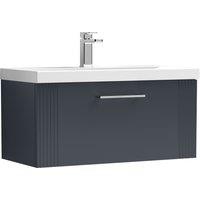 Deco Wall Mounted Single Drawer Vanity Unit with Basin