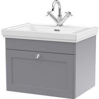 Classique Wall Mounted 1 Drawer Vanity Unit with Basin