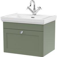 Classique Wall Mounted 1 Drawer Vanity Unit with Basin