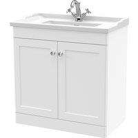 Classique Floor Standing 2 Door Vanity Unit with Ceramic Basin