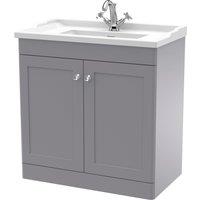 Classique Floor Standing 2 Door Vanity Unit with Ceramic Basin