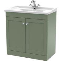 Classique Floor Standing 2 Door Vanity Unit with Ceramic Basin