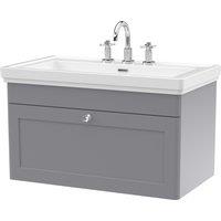 Classique Wall Mounted 1 Drawer Vanity Unit with Basin