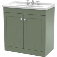 Classique Floor Standing 2 Door Vanity Unit with Ceramic Basin