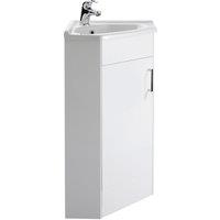 Mayford 1 Door Corner Vanity Unit with Basin