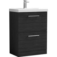 Arno Floor Standing 2 Drawer Vanity Unit with Basin