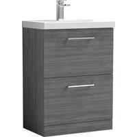 Arno Floor Standing 2 Drawer Vanity Unit with Basin