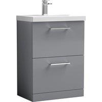 Arno Floor Standing 2 Drawer Vanity Unit with Basin