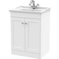 Classique Floor Standing 2 Door Vanity Unit with Ceramic Basin