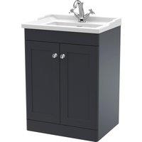 Classique Floor Standing 2 Door Vanity Unit with Ceramic Basin