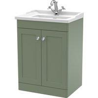 Classique Floor Standing 2 Door Vanity Unit with Ceramic Basin