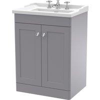 Classique Floor Standing 2 Door Vanity Unit with Ceramic Basin