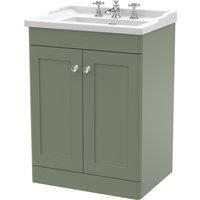 Classique Floor Standing 2 Door Vanity Unit with Ceramic Basin