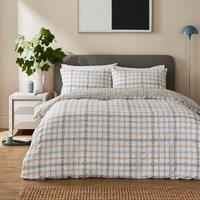 Modern Check Cosy Easycare Duvet Cover and Pillowcase Set