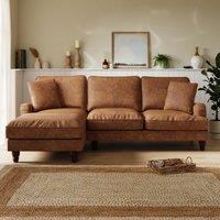 Beatrice Relaxed Faux Leather Corner Chaise Sofa