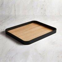 Maddox Rectangle Black Tray