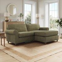 Flori Soft Chenille Corner Chaise Sofa