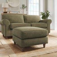 Flori Soft Chenille Footstool