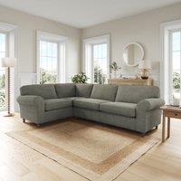 Flori Tonal Plush Chenille Corner Sofa