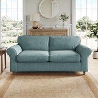 Flori Tonal Plush Chenille 3 Seater Sofa