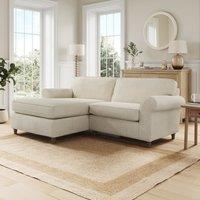 Flori Tonal Plush Chenille Corner Chaise Sofa