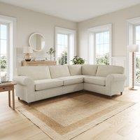 Flori Tonal Plush Chenille Corner Sofa