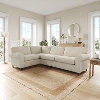 Flori Tonal Plush Chenille Corner Sofa