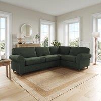 Flori Tonal Plush Chenille Corner Sofa
