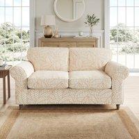 Flori Woven Leaf Fabric 2 Seater Sofa