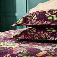 Dorma Folkcloric Damson Oxford Pillowcase Pair