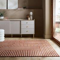 Geometric Abstract Swirl Rug