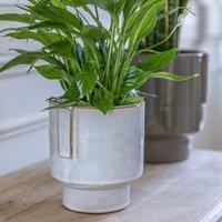 Aries Glazed Handle Detail Plant Pot