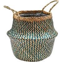 Seagrass Chevron Lined Basket