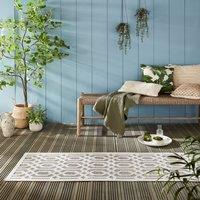 Mataro Geometric Indoor Outdoor Runner Natural