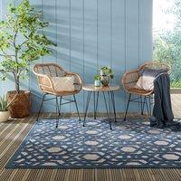 Oro Geometric Indoor Outdoor Rug Oro Blue